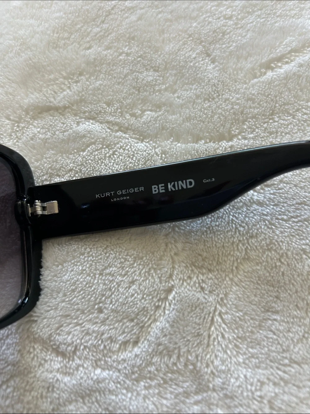 Kurt Geiger Black Sunglasses with Brown Lenses